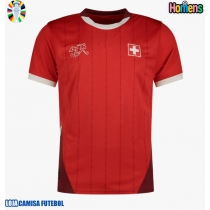 Camisa de Futebol Suíça Equipamento Principal Europeu 2024 Manga Curta